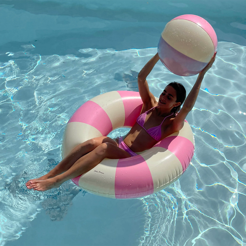 Petites Pommes Classic Pool Float - Bubblegum Pink