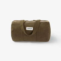 Rive Droite Ballu Olive Green Duffle Bag in Recycled Cotton Canvas