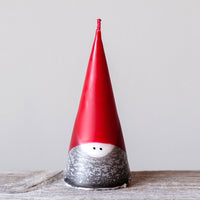 Santa Cone Candle - Medium. Tomteljus.