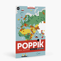 WORLD MAP Sticker Poster  from Poppik