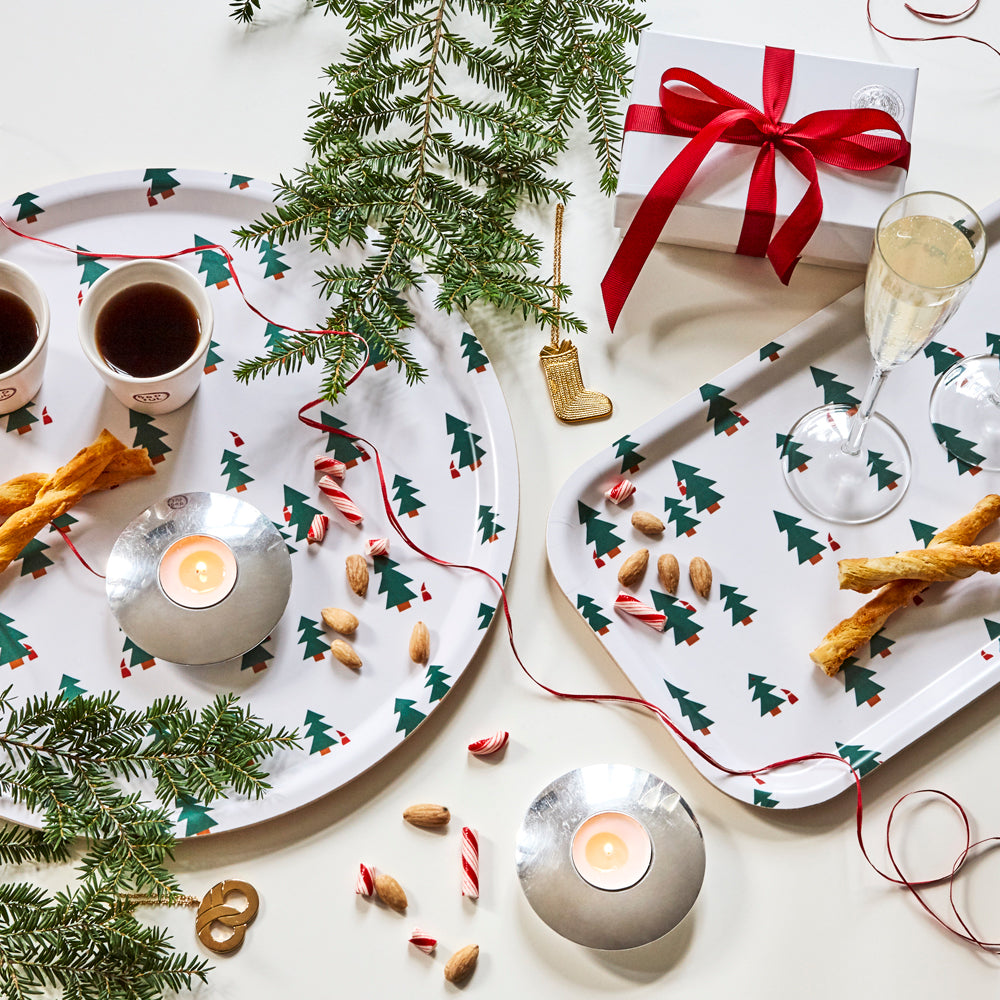 BLU KAT Christmas Forest Serving Trays