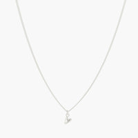 YOU Heart Charm Necklace in 925 sterling silver from BY1OAK