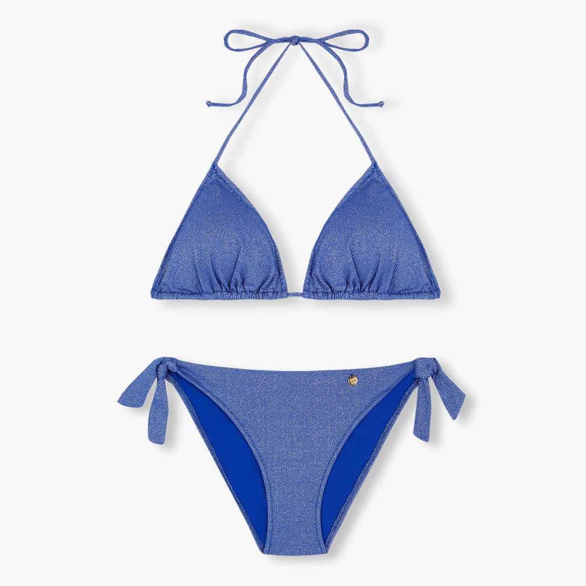 Bikini Donna Lurex in glittery electric blue from BOHODOT 