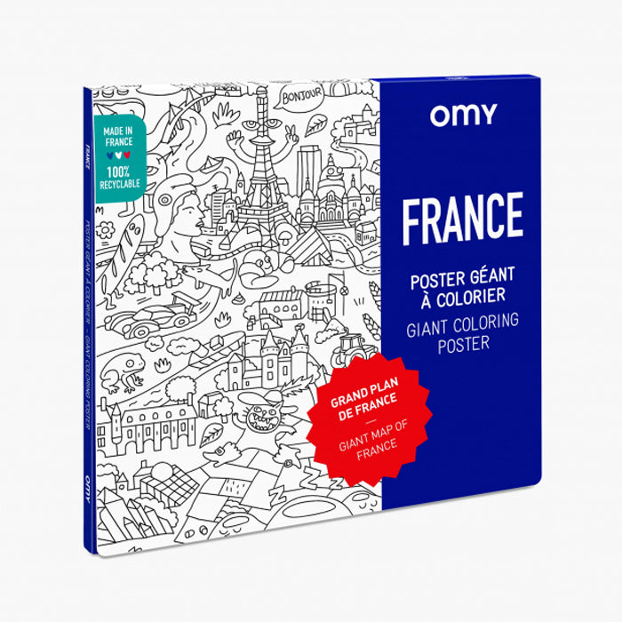 FRANCE - Coloring Poster