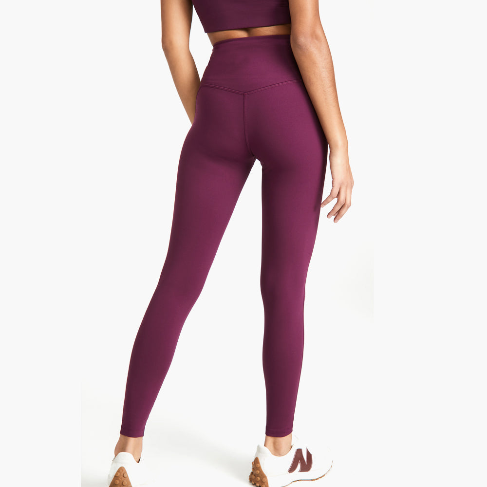 Girlfriend Collective Plum High-Rise Pocket Legging — Meadow Collective