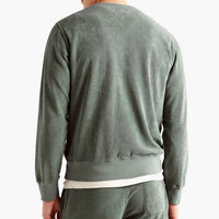 HARTFORD Military Green Cotton Terry Sweatshirt