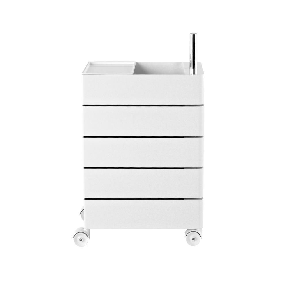 360° Container with 5 drawers in white- BLU KAT