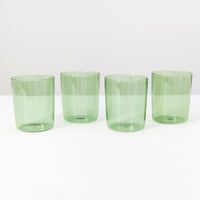 Maison Balzac Set of Four Large Drinking Glasses - GREEN