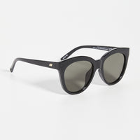 Le Specs RESUMPTION cat-eye recycled Sunglasses - Black