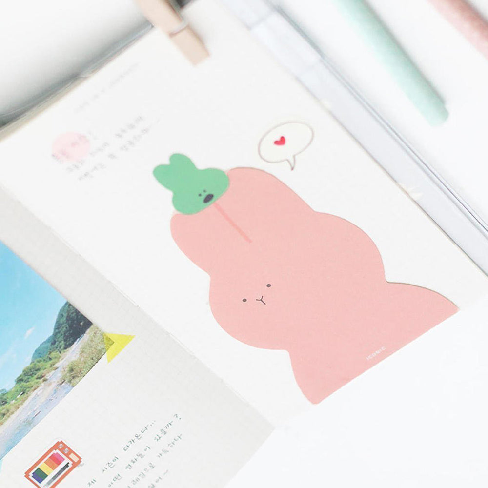 Pink Bunny Sticky Note Pad from ICONIC