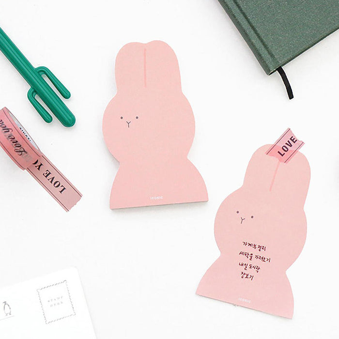 Pink Bunny Sticky Note Pad from ICONIC