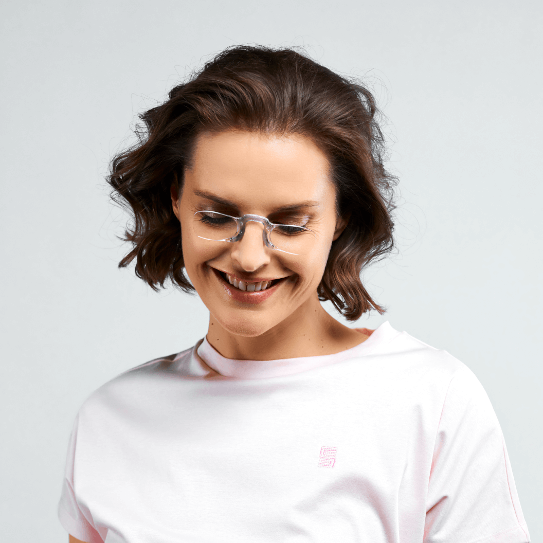 Rectangular Armless Reading Glasses GREY