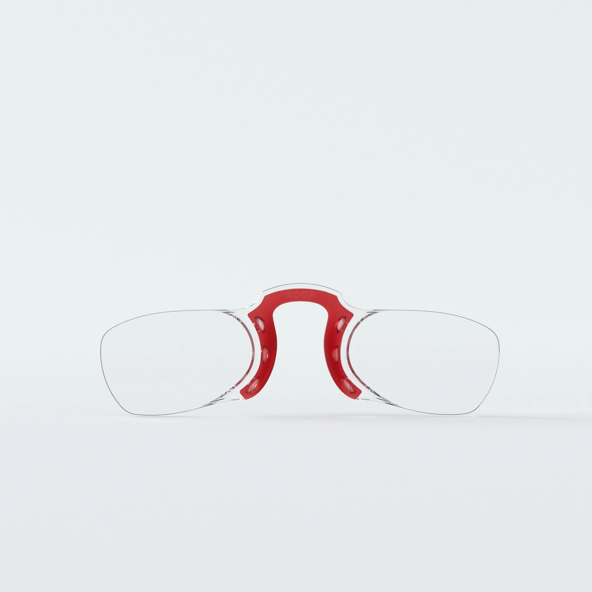 Rectangular Armless Reading Glasses - RED