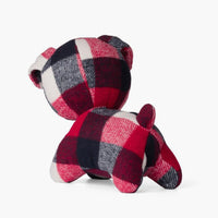 Snuffy the Dog Red & Navy Check Plush Toy