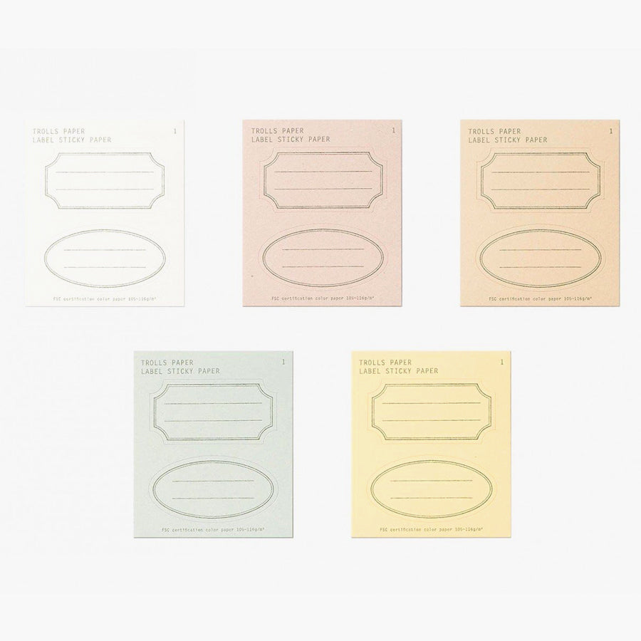 Sticky Paper Labels - Type A