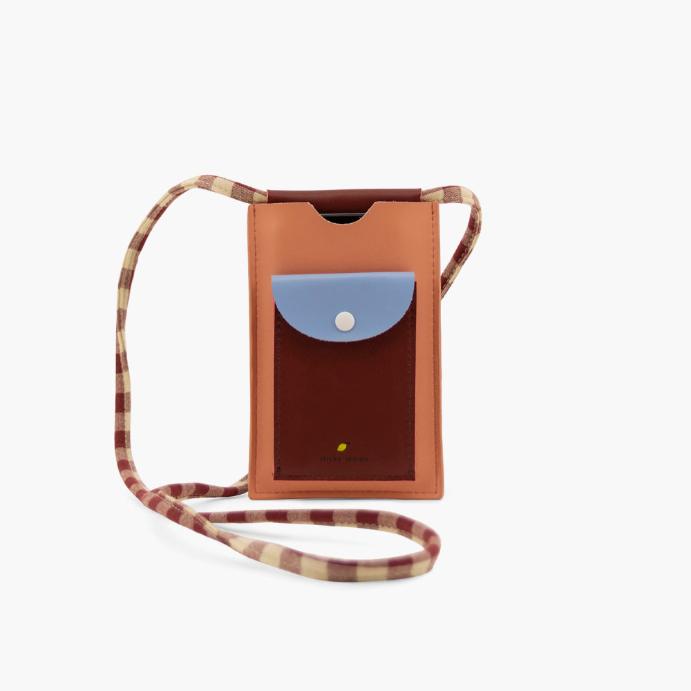 Phone pouch xl - Cherry + Berry Pink